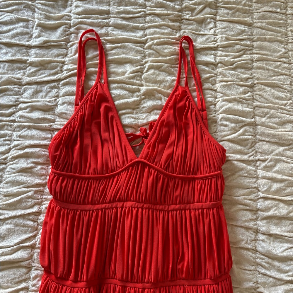 Elegant Red Maxi Dress